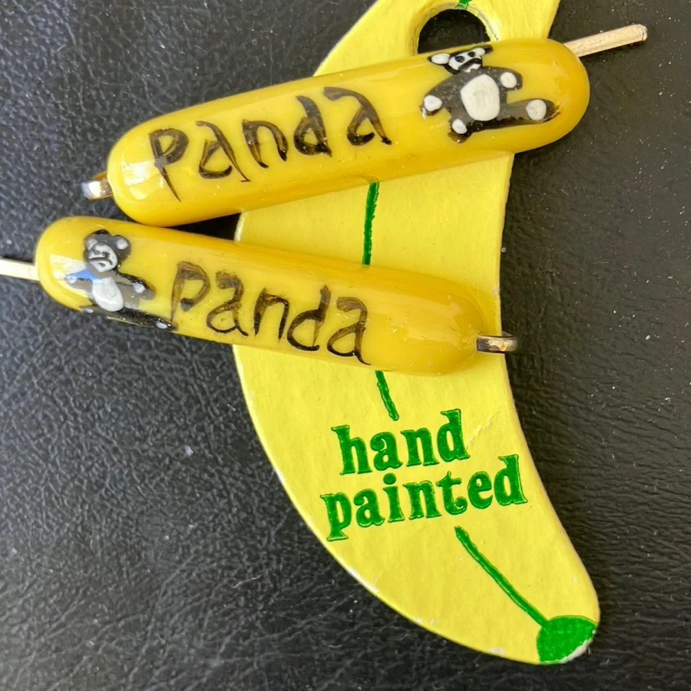 Panda hair pins